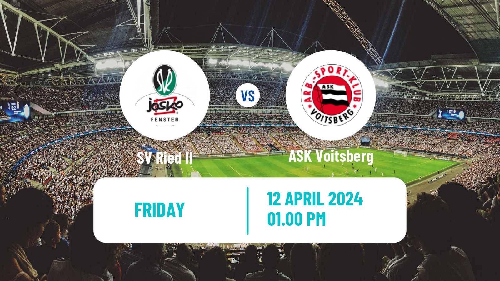 Soccer Austrian Regionalliga Central Ried II - ASK Voitsberg
