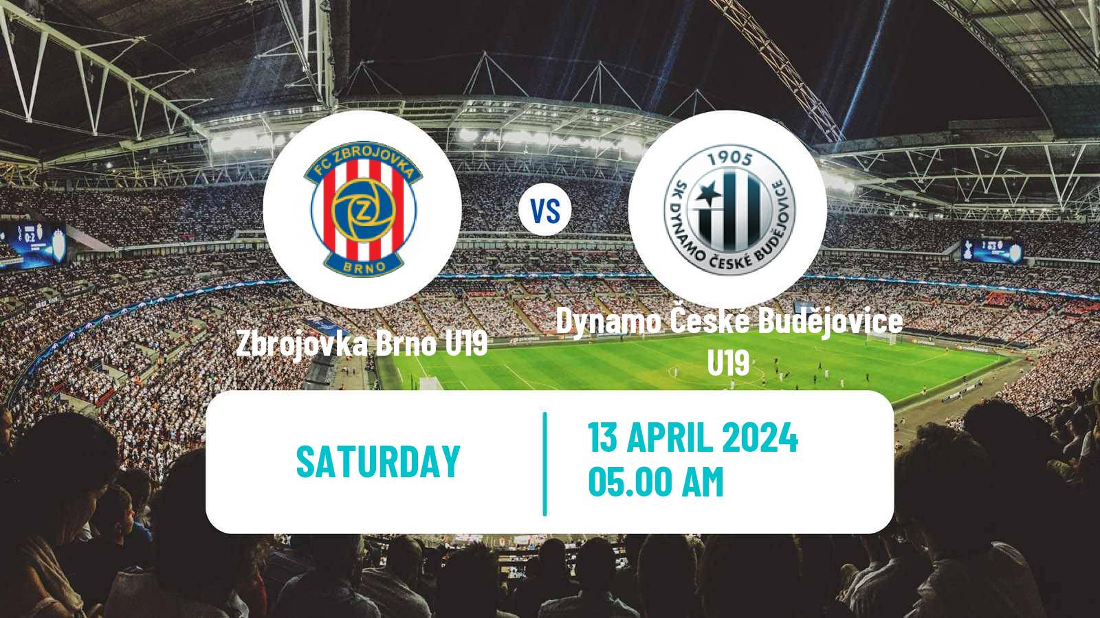 Soccer Czech U19 League Zbrojovka Brno U19 - Dynamo České Budějovice U19