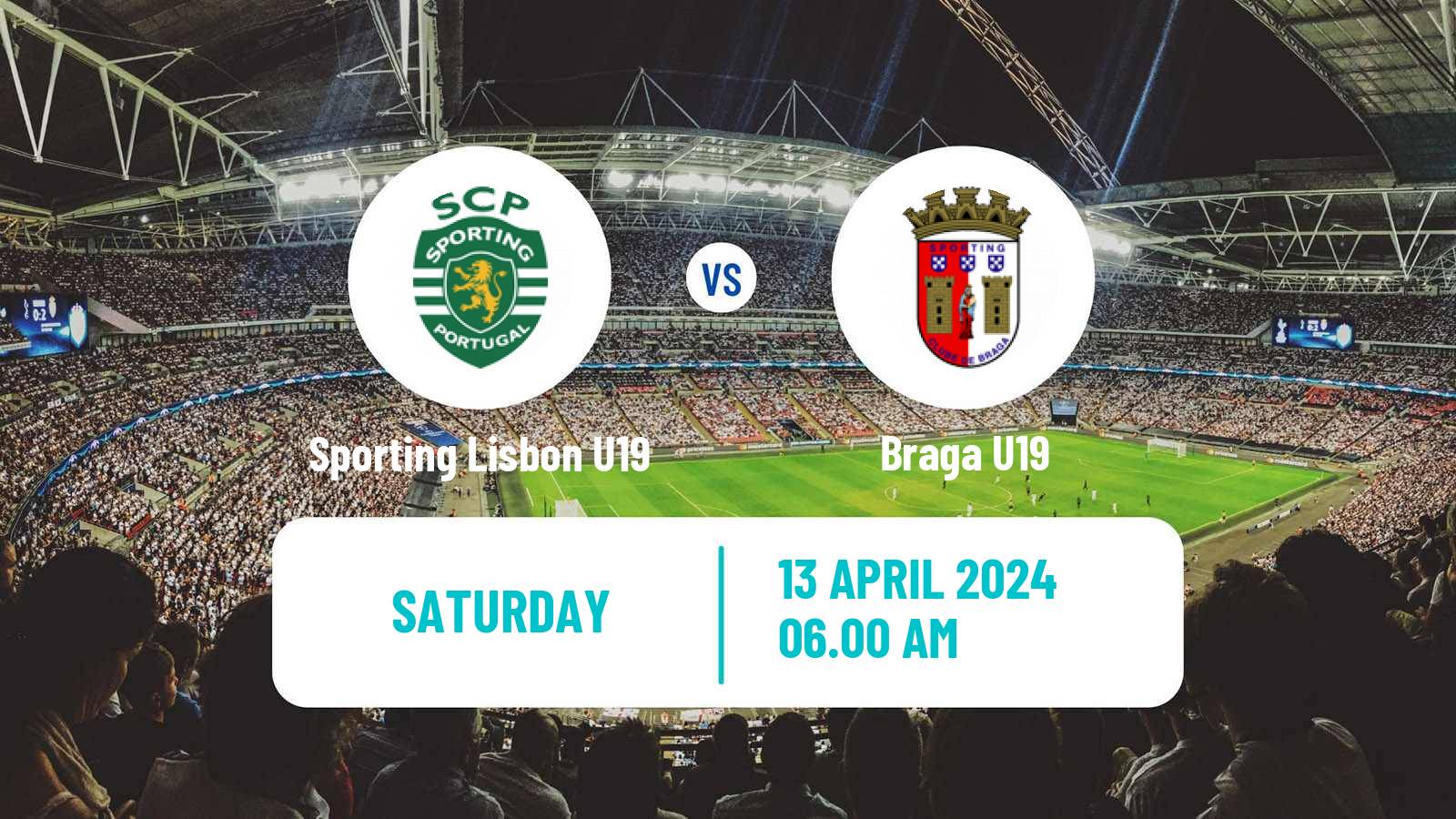Soccer Portuguese Campeonato Nacional U19 Sporting Lisbon U19 - Braga U19