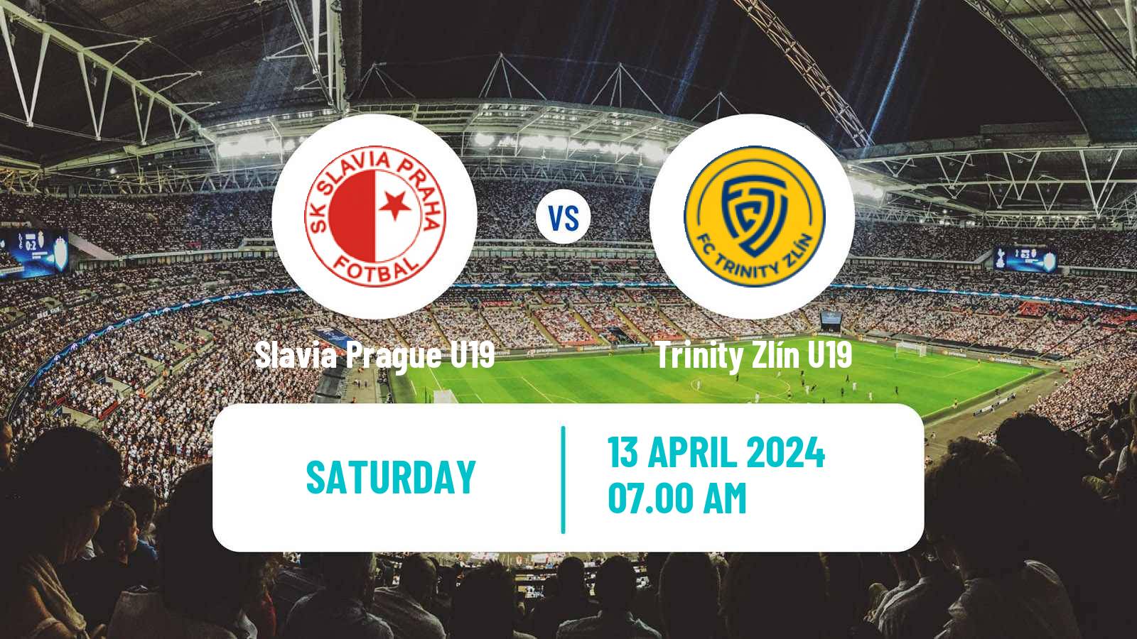 Soccer Czech U19 League Slavia Prague U19 - Trinity Zlín U19