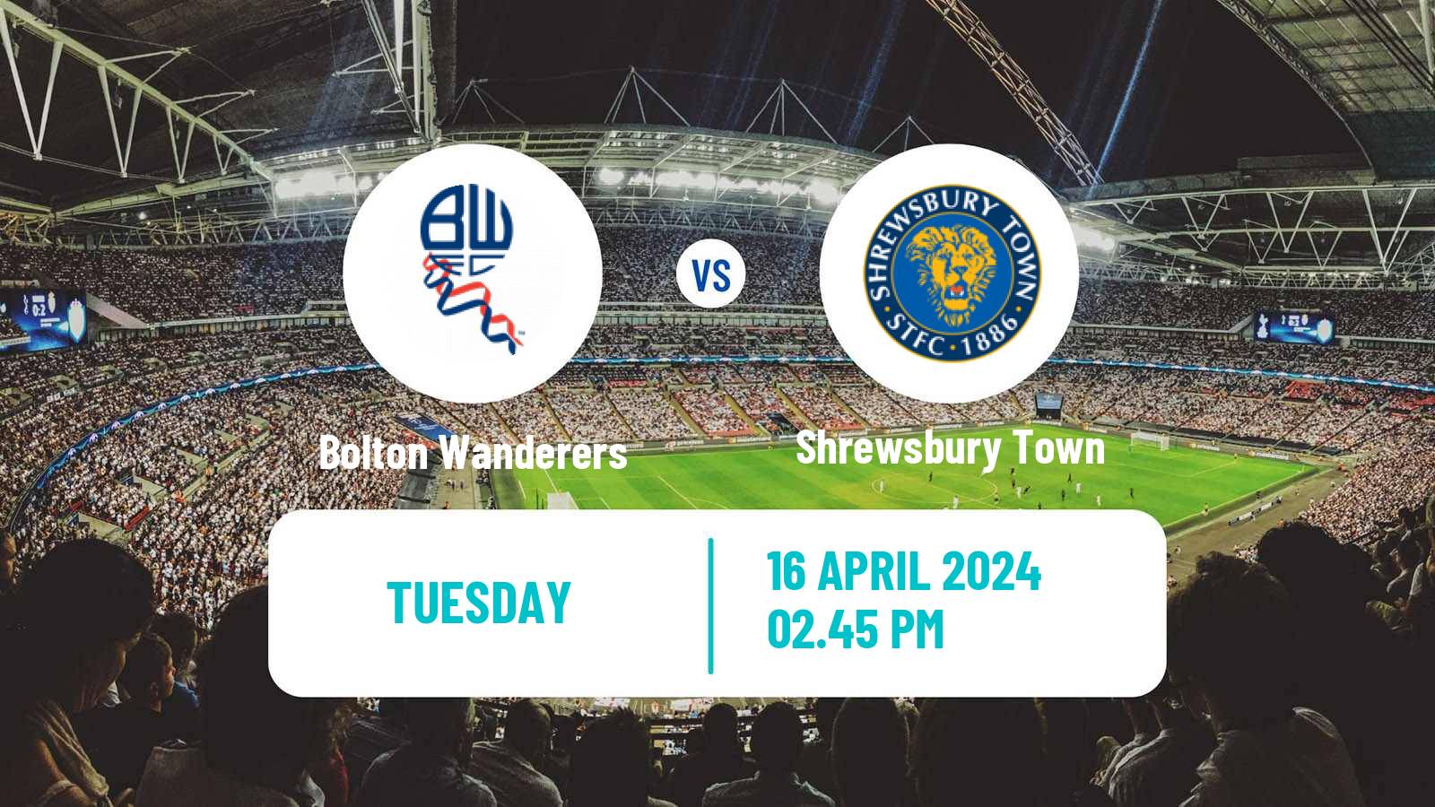Soccer English League One Bolton Wanderers - Shrewsbury Town