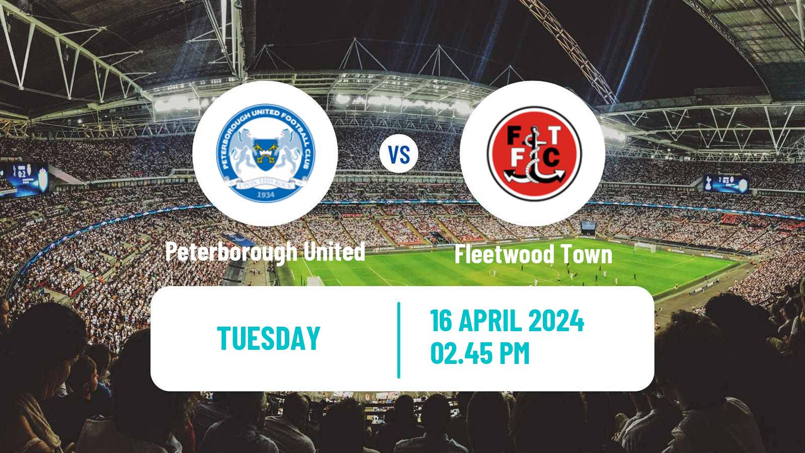 Soccer English League One Peterborough United - Fleetwood Town