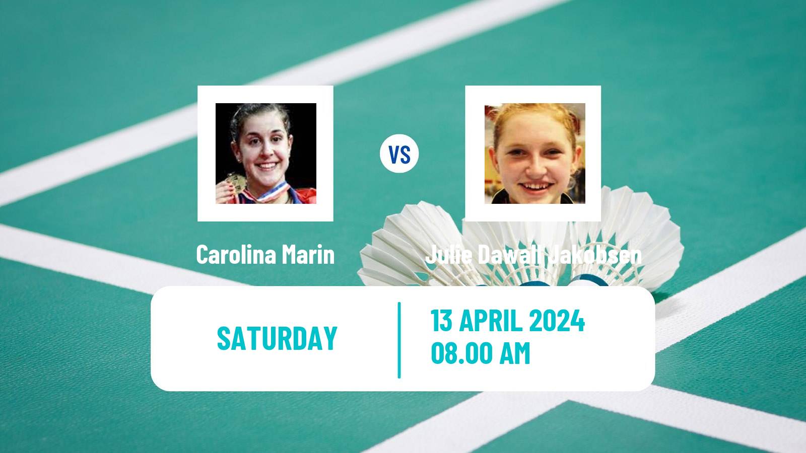 Badminton BWF European Championship Women Carolina Marin - Julie Dawall Jakobsen