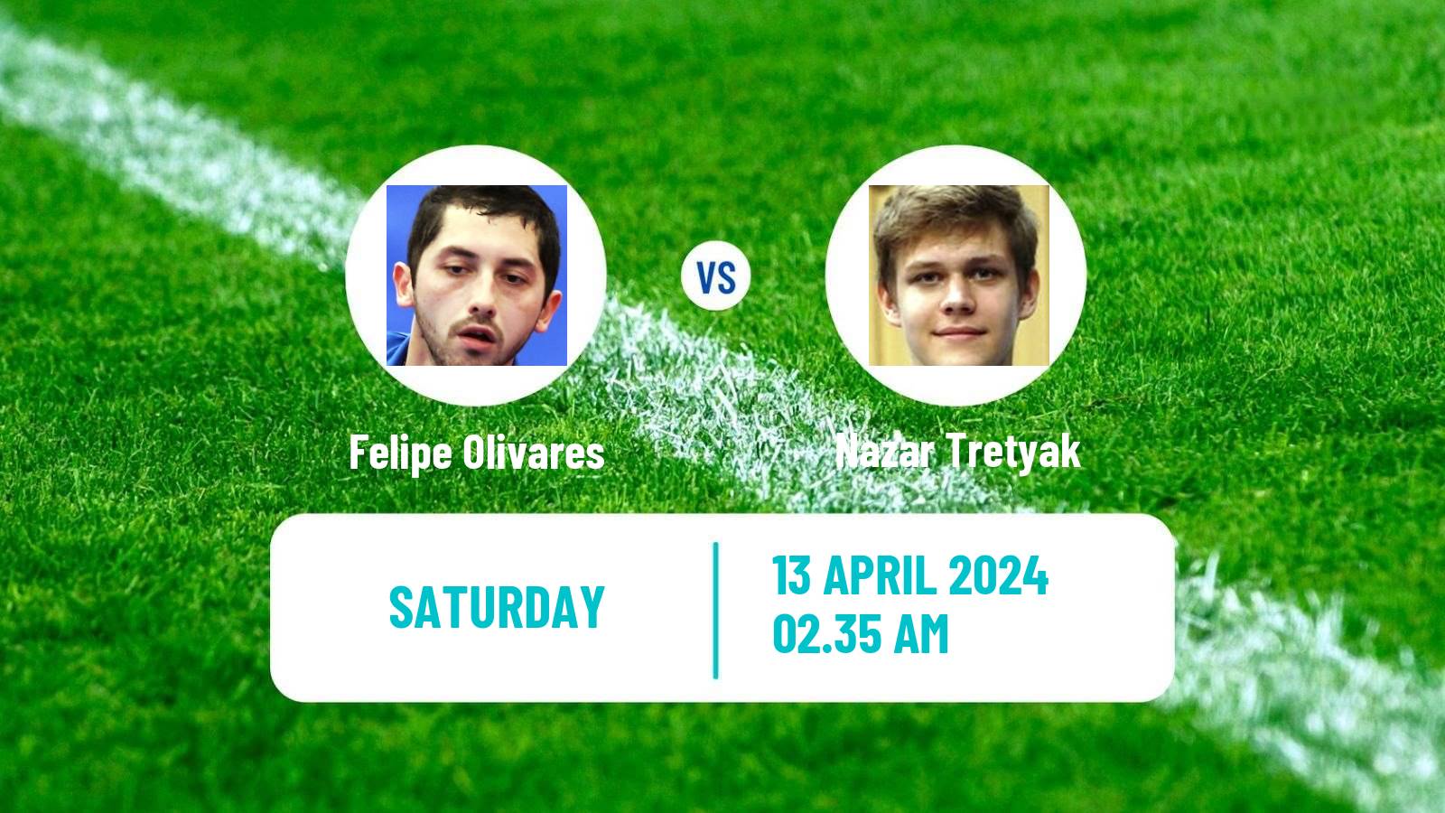 Table tennis Tt Star Series Men Felipe Olivares - Nazar Tretyak