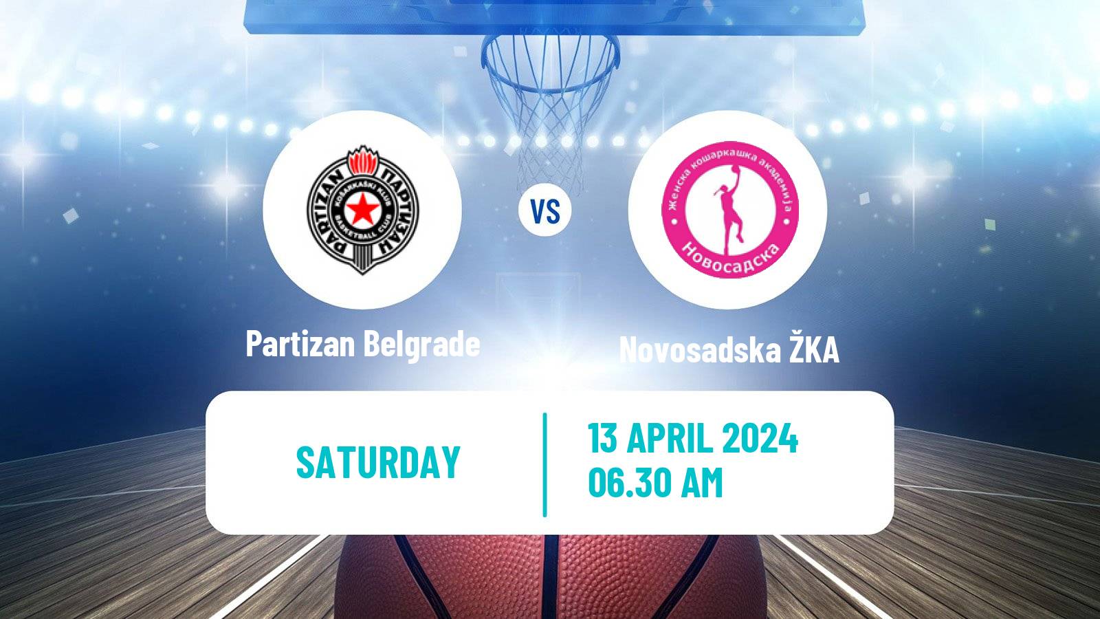 Basketball Serbian 1 ZLS Basketball Women Partizan Belgrade - Novosadska ŽKA