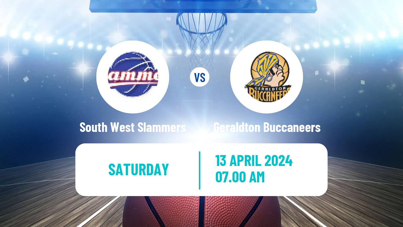 Basketball Australian NBL1 West South West Slammers - Geraldton Buccaneers