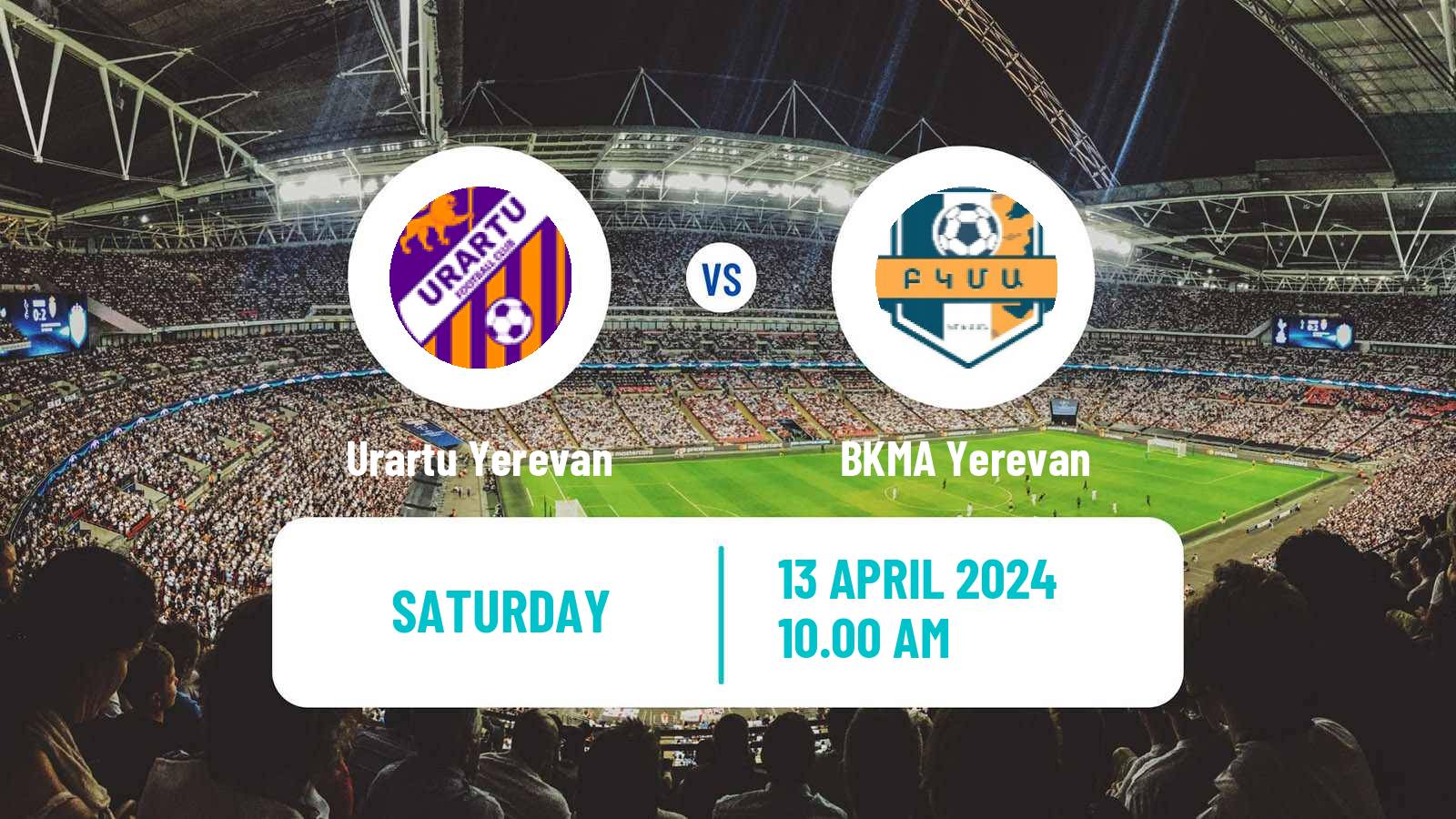 Soccer Armenian Premier League Urartu Yerevan - BKMA Yerevan