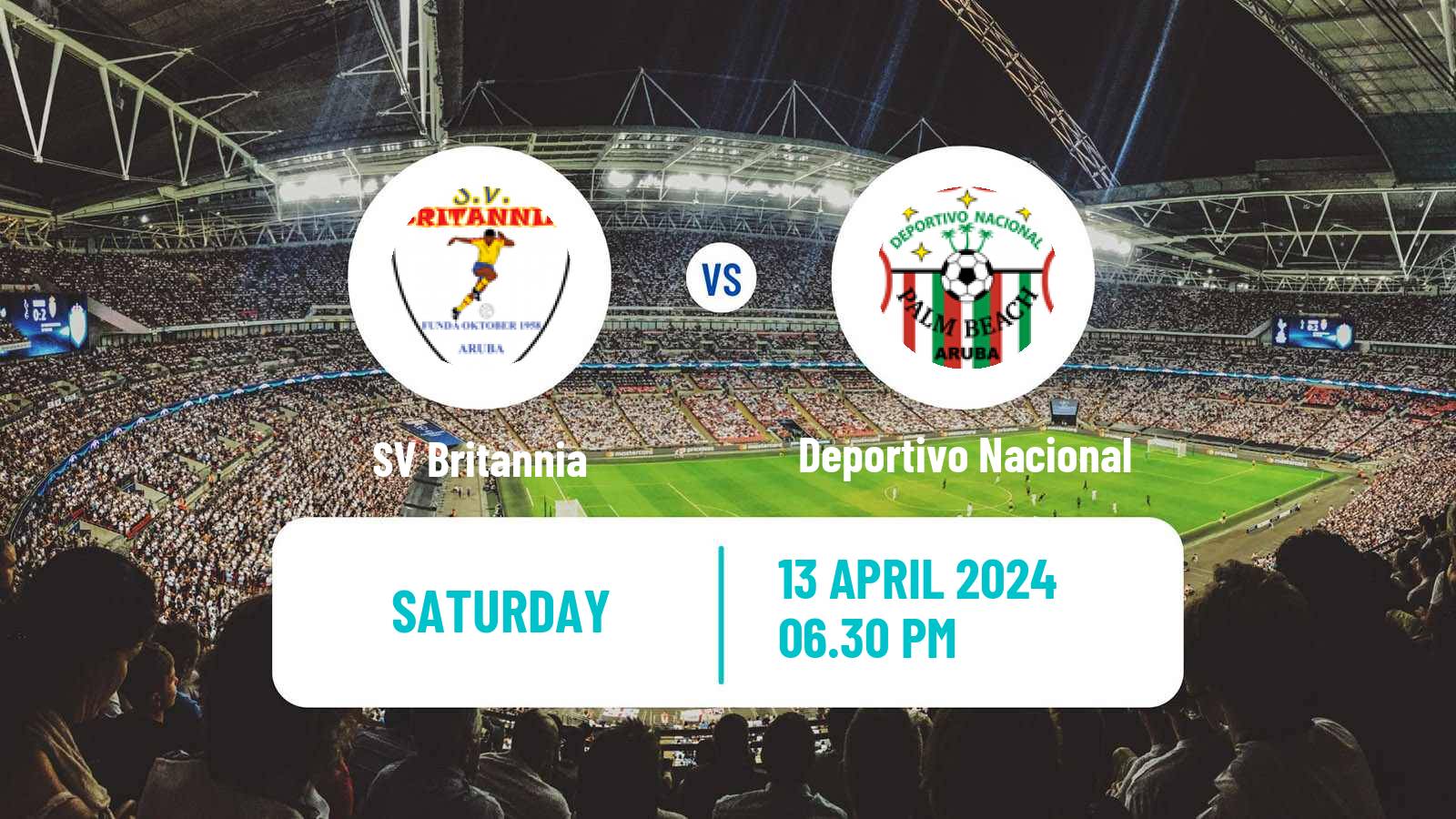 Soccer Aruban Division di Honor Britannia - Deportivo Nacional