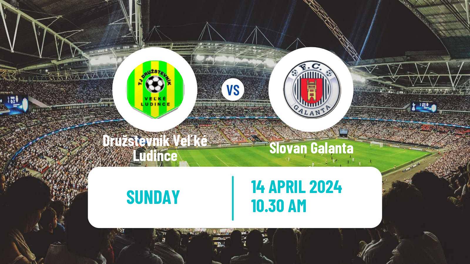 Soccer Slovak 3 Liga West Družstevník Veľké Ludince - Slovan Galanta