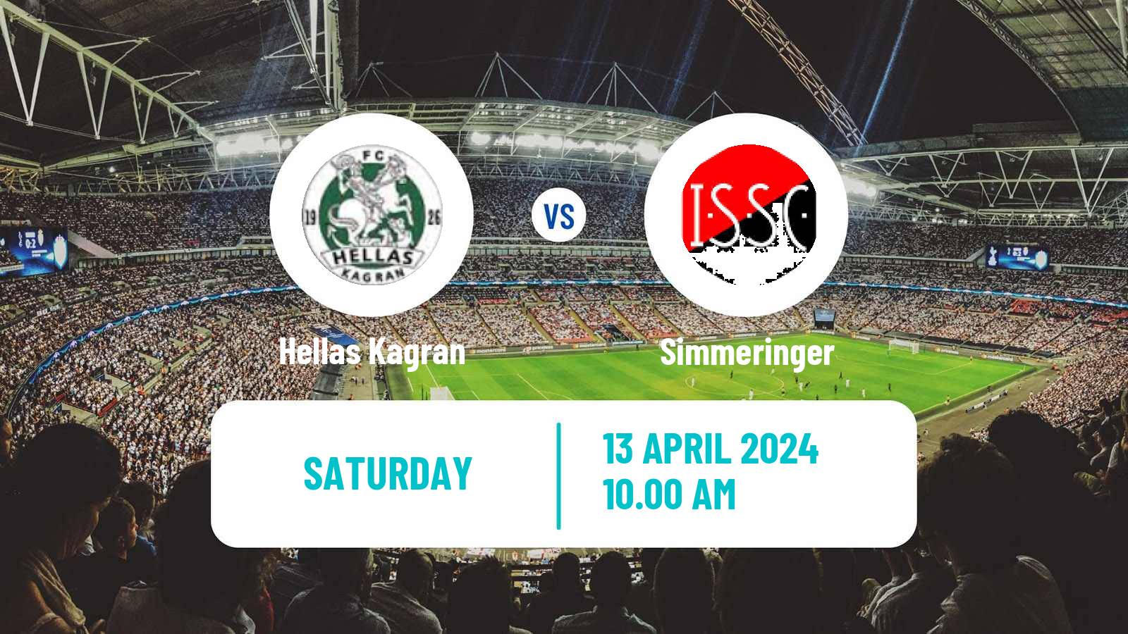 Soccer Austrian Landesliga Wien Hellas Kagran - Simmeringer