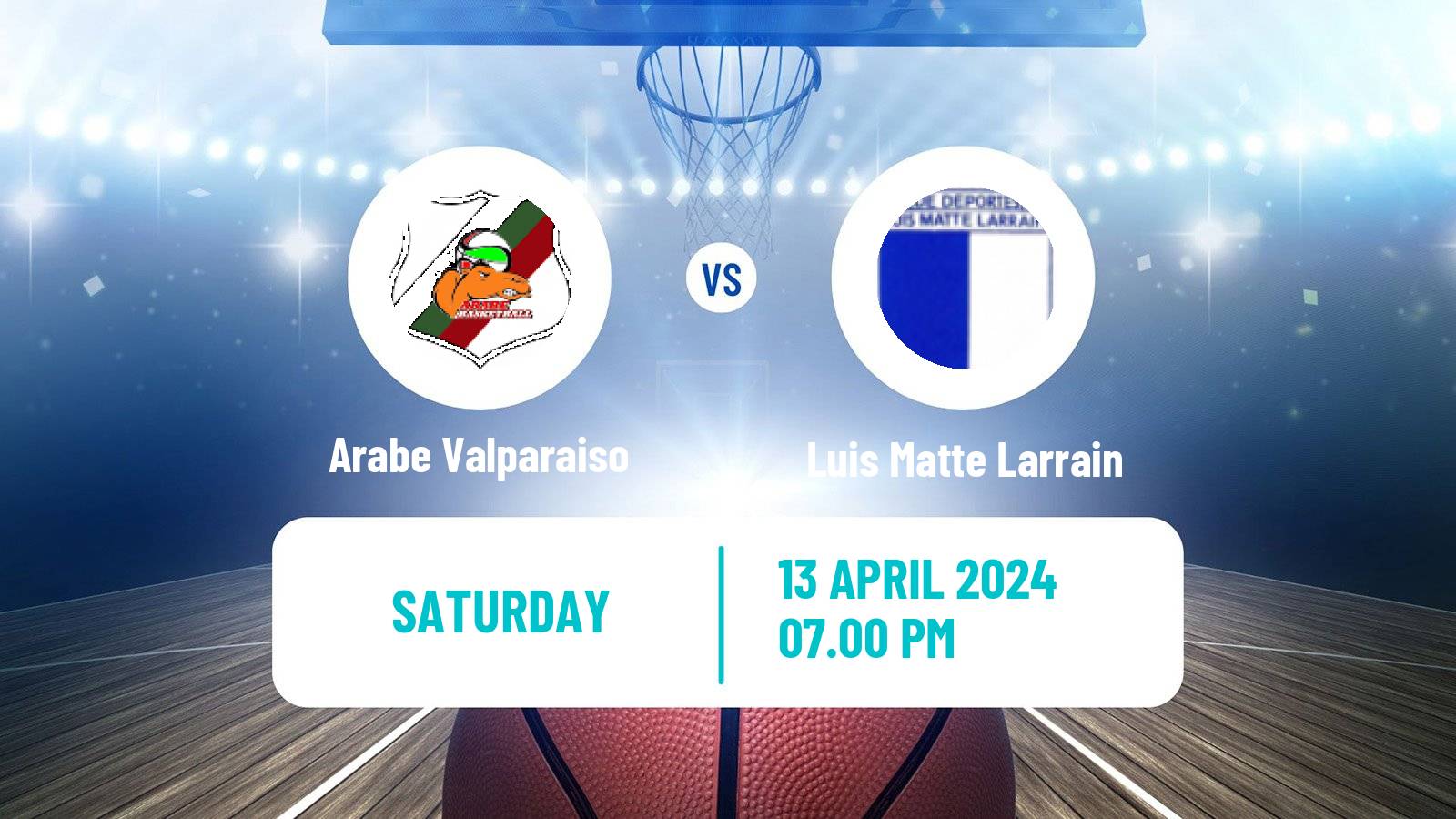Basketball Chilean LNB 2 Arabe Valparaiso - Luis Matte Larrain