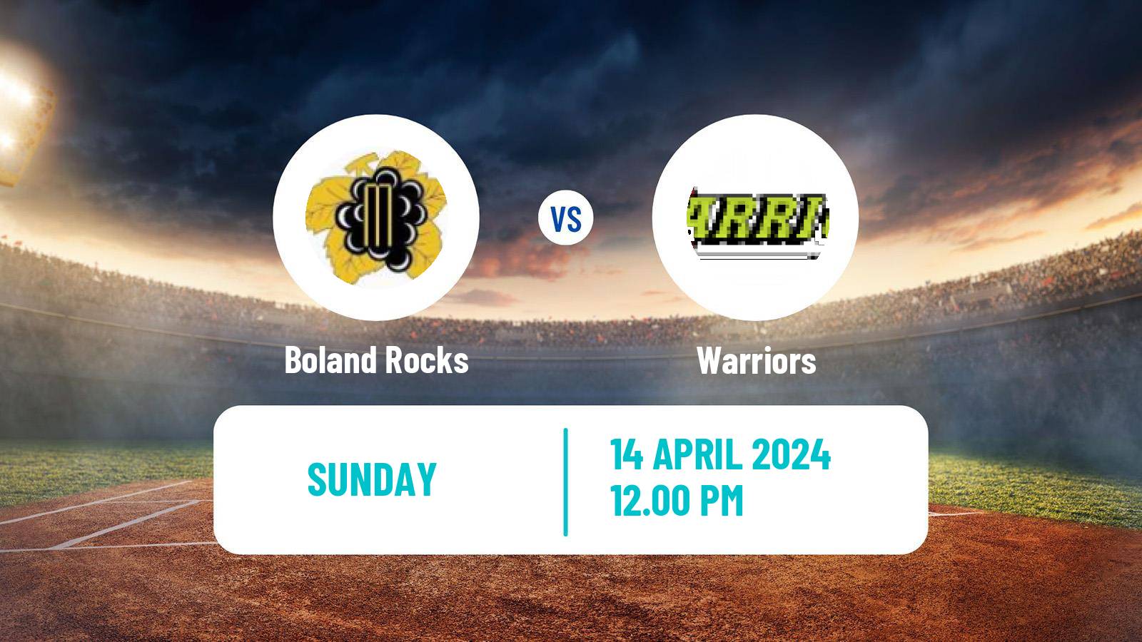 Cricket CSA T20 Challenge Boland Rocks - Warriors