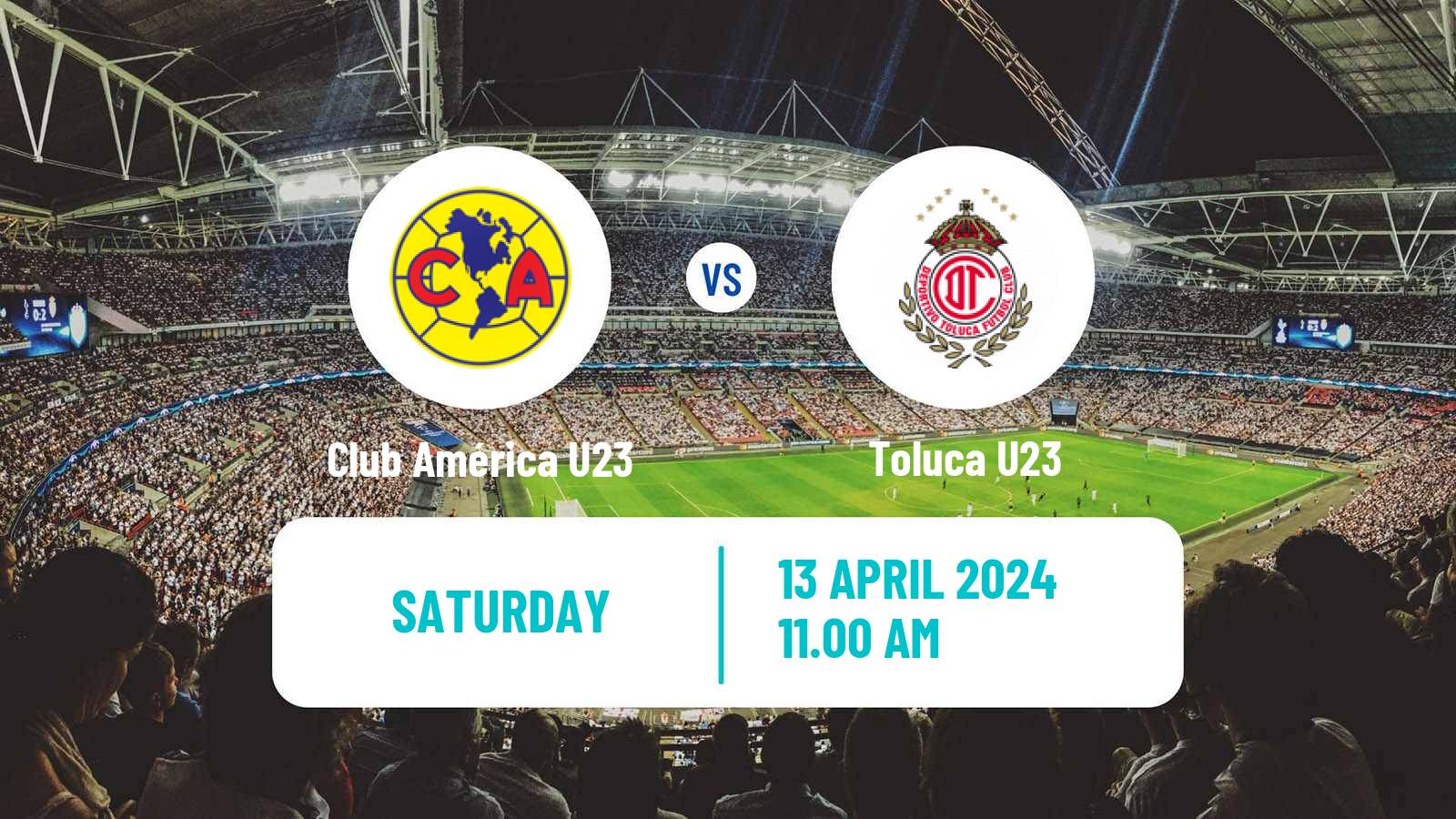 Soccer Mexican Liga MX U23 Club América U23 - Toluca U23