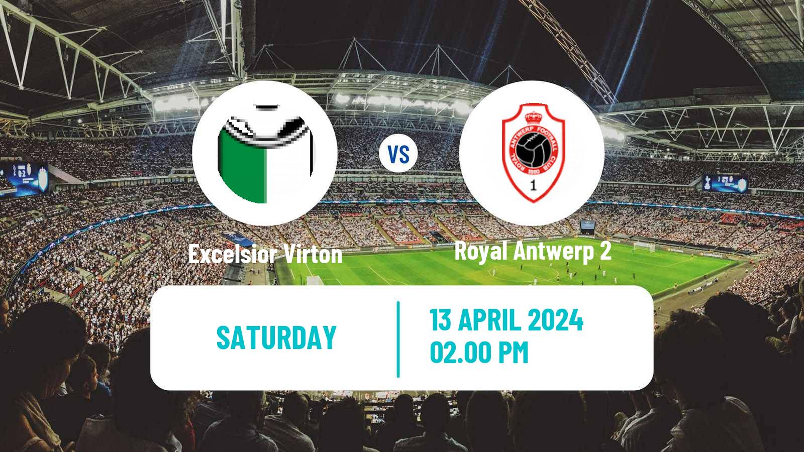 Soccer Belgian National Division 1 Excelsior Virton - Royal Antwerp 2