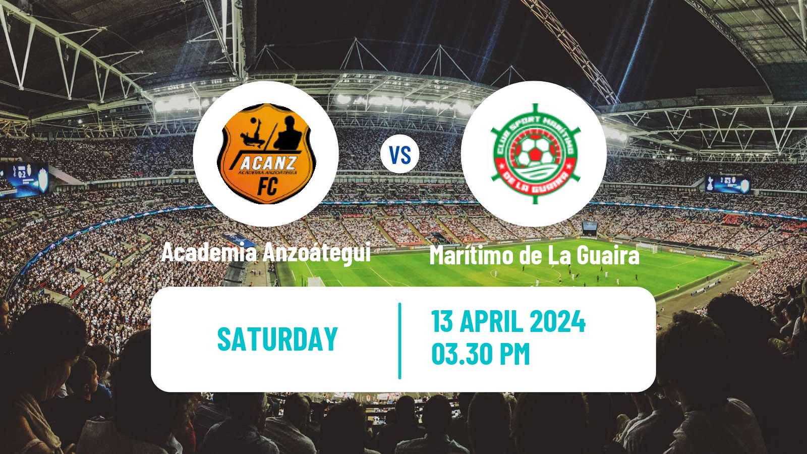 Soccer Venezuelan Segunda Division Academia Anzoátegui - Marítimo de La Guaira