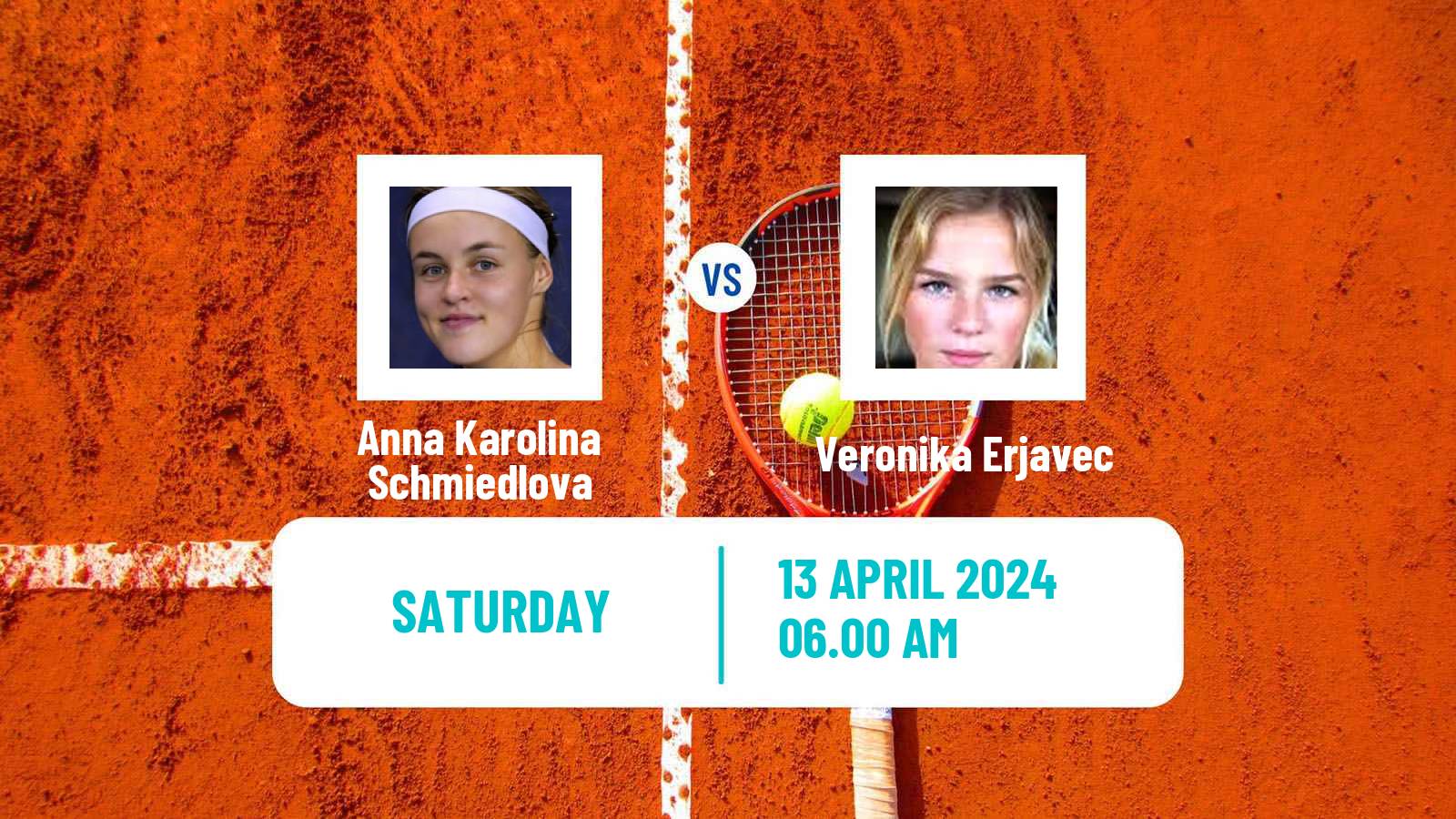 Tennis WTA Billie Jean King Cup World Group Anna Karolina Schmiedlova - Veronika Erjavec