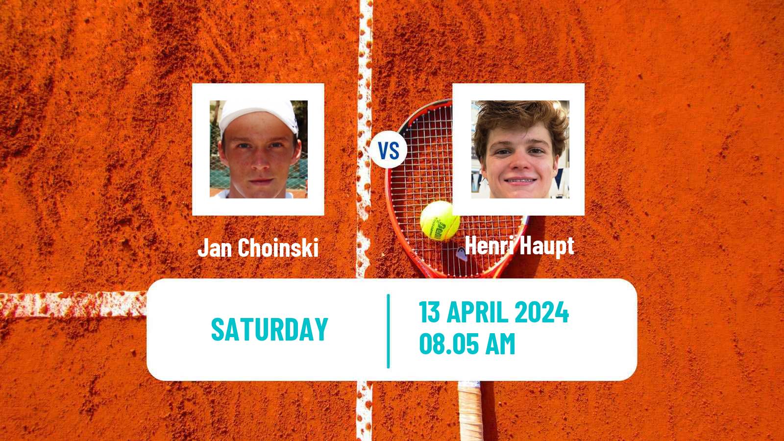 Tennis ATP Munich Jan Choinski - Henri Haupt