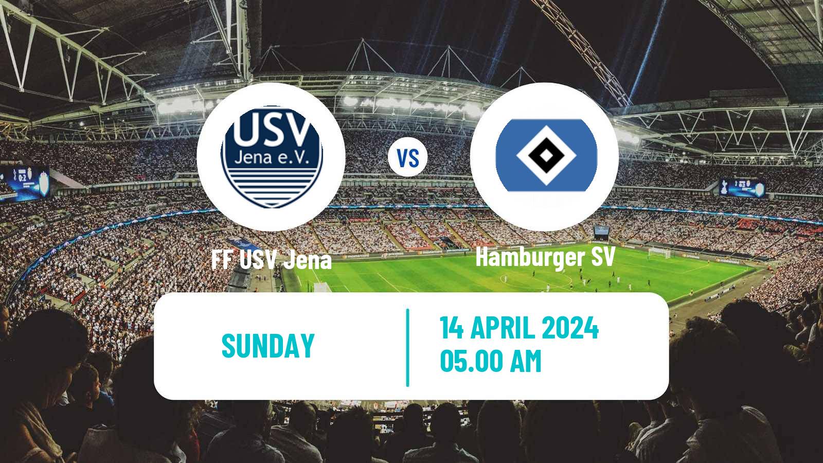 Soccer German 2 Bundesliga Women FF USV Jena - Hamburger SV