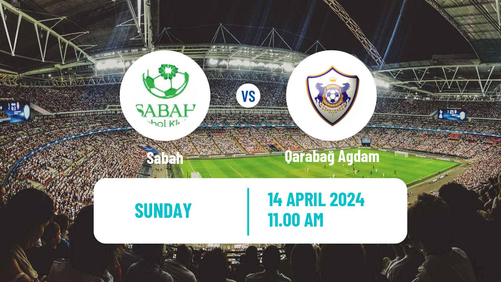 Soccer Azerbaijan Premier League Sabah - Qarabağ Agdam