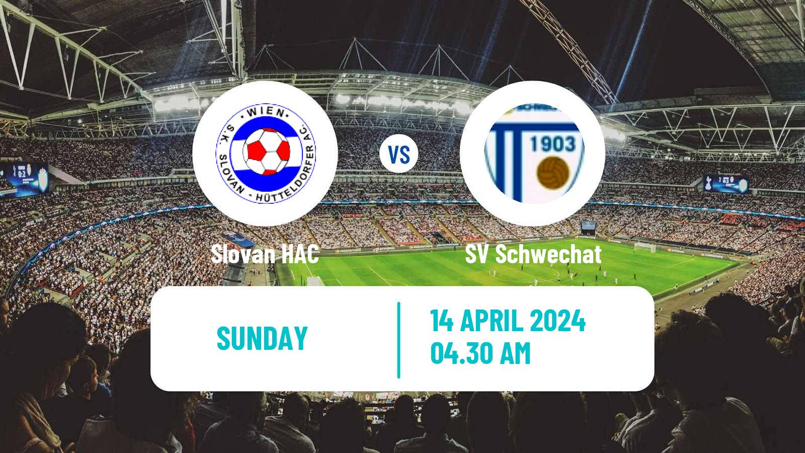 Soccer Austrian Landesliga Wien Slovan HAC - Schwechat