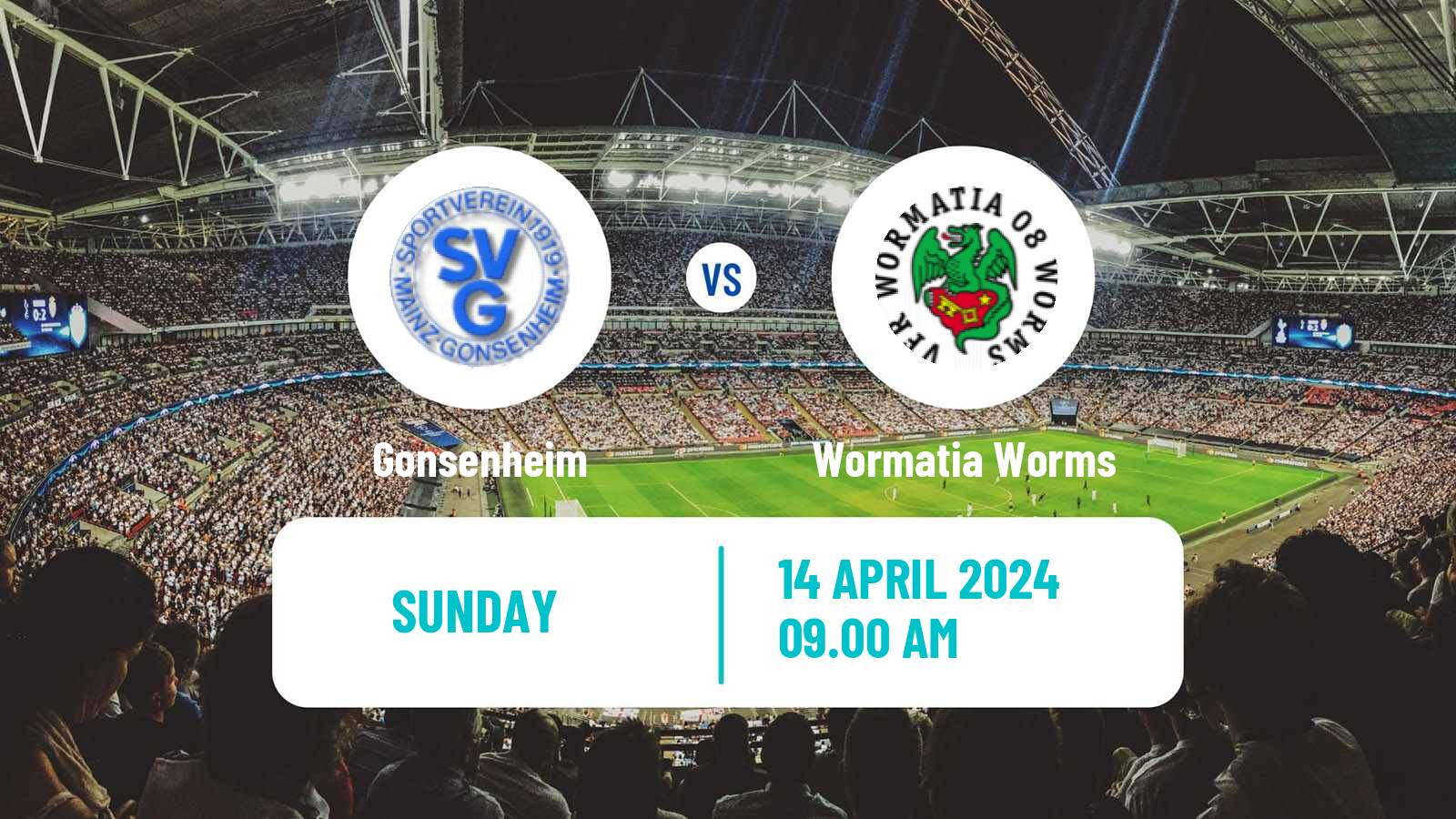 Soccer German Oberliga Rheinland-Pfalz/Saar Gonsenheim - Wormatia Worms