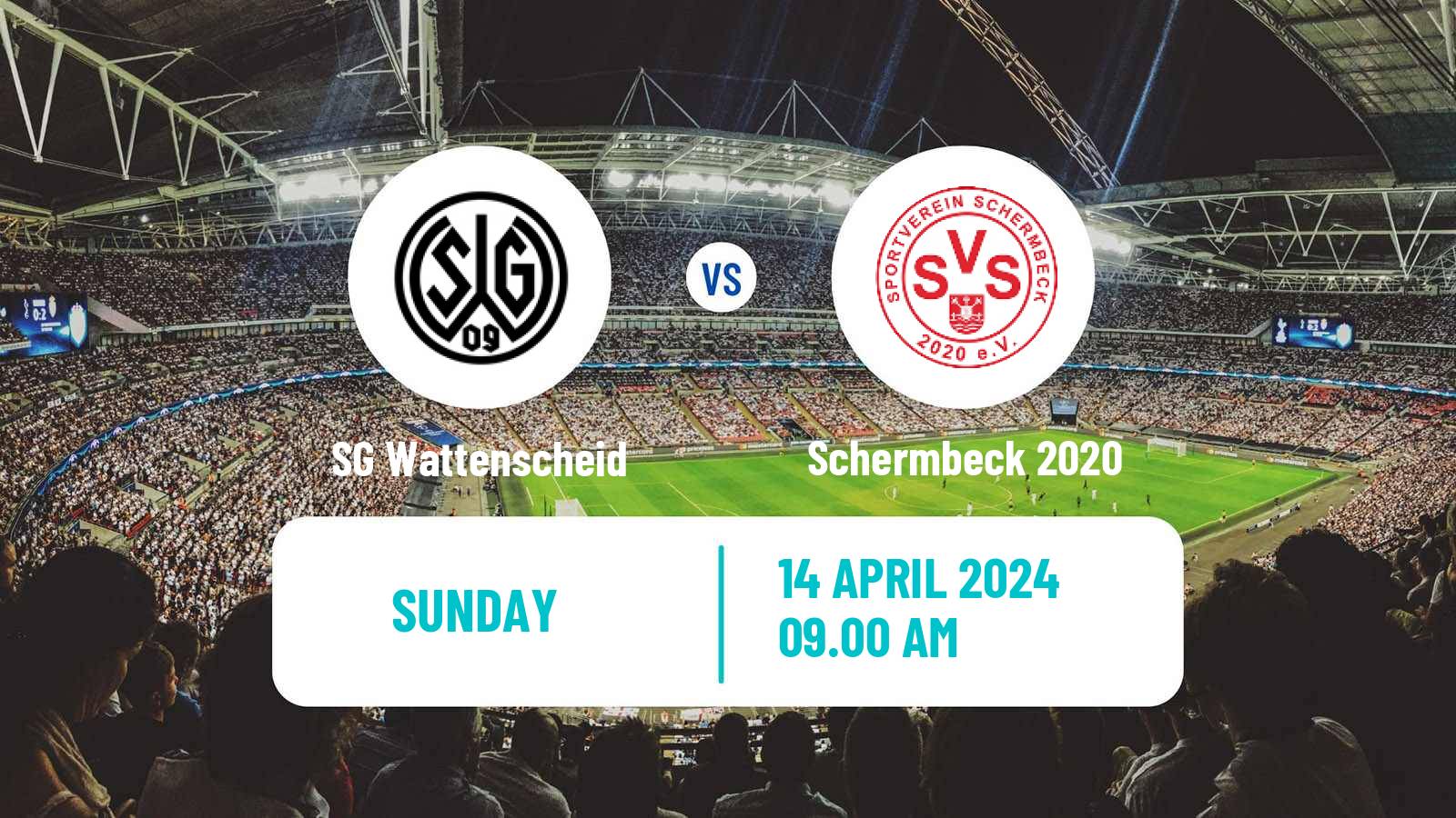 Soccer German Oberliga Westfalen SG Wattenscheid - Schermbeck 2020