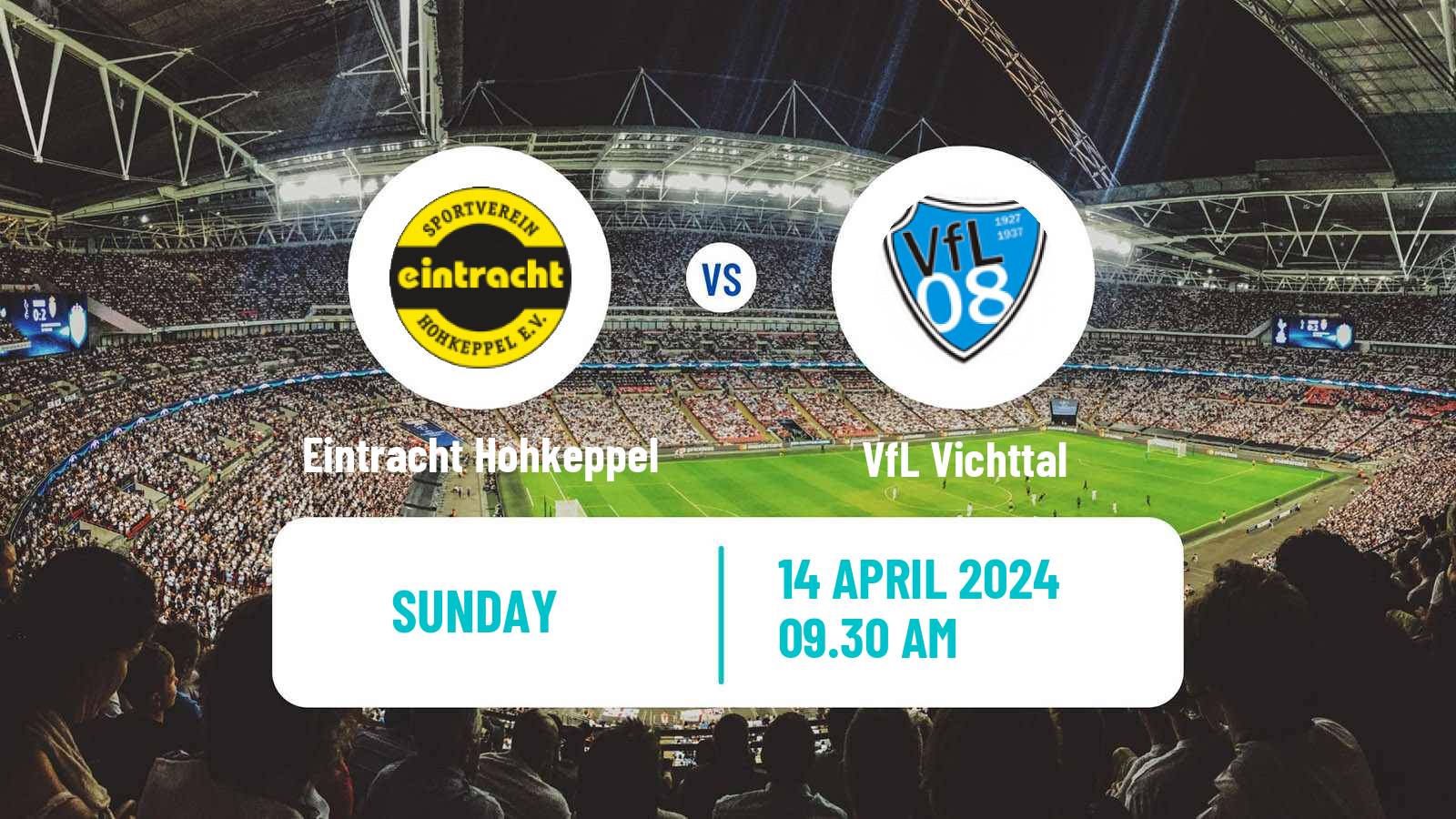 Soccer German Oberliga Mittelrhein Eintracht Hohkeppel - Vichttal
