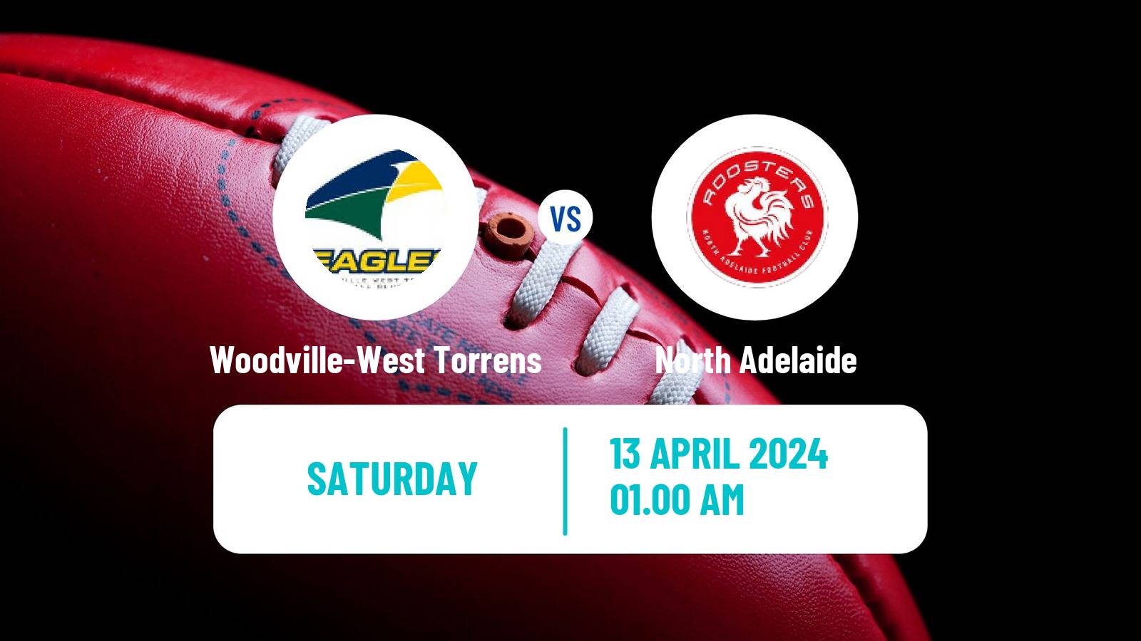 Aussie rules SANFL Woodville-West Torrens - North Adelaide