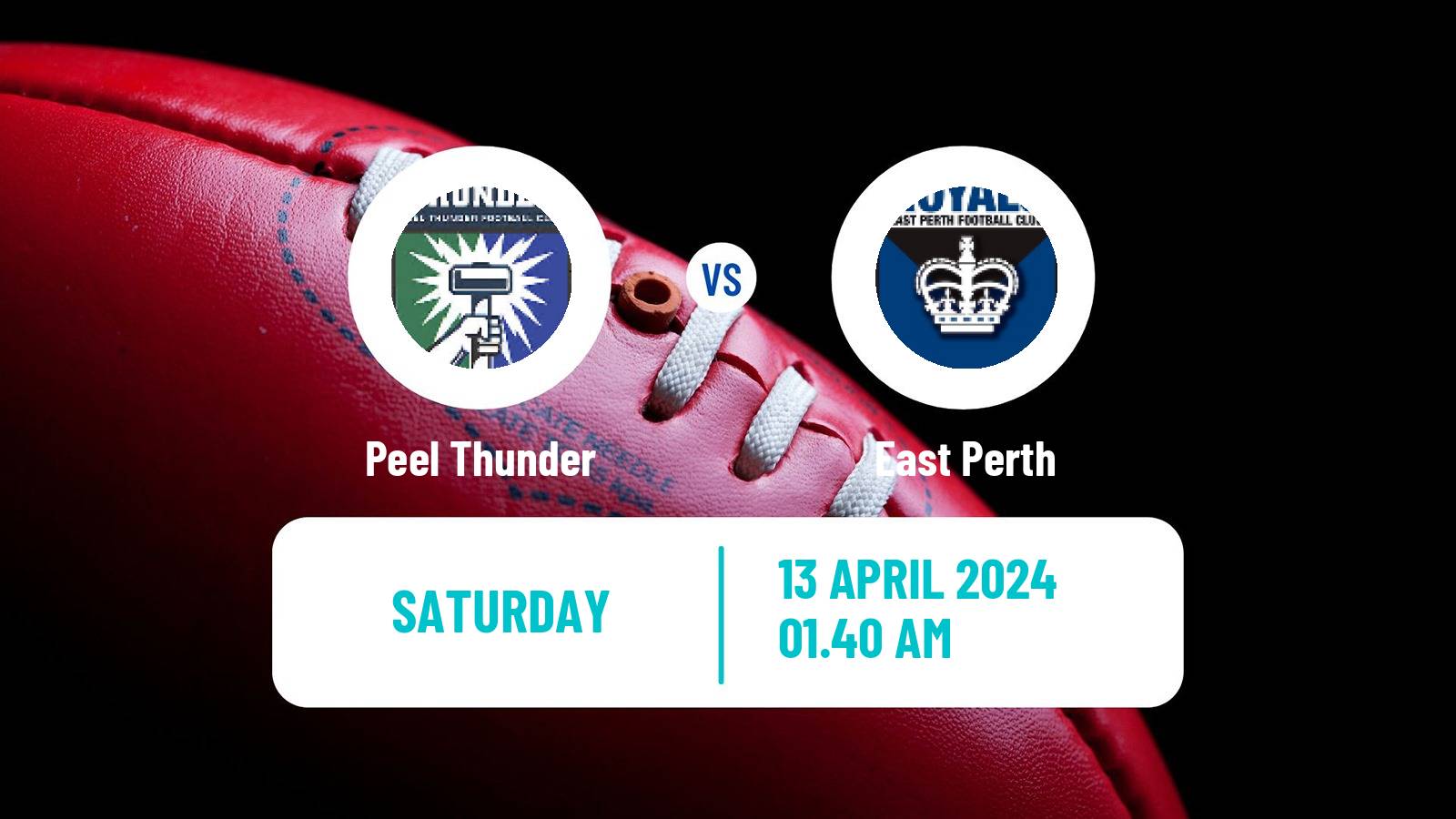 Aussie rules WAFL Peel Thunder - East Perth