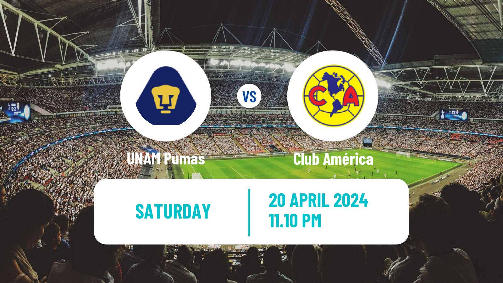 Soccer Mexican Liga MX UNAM - Club América