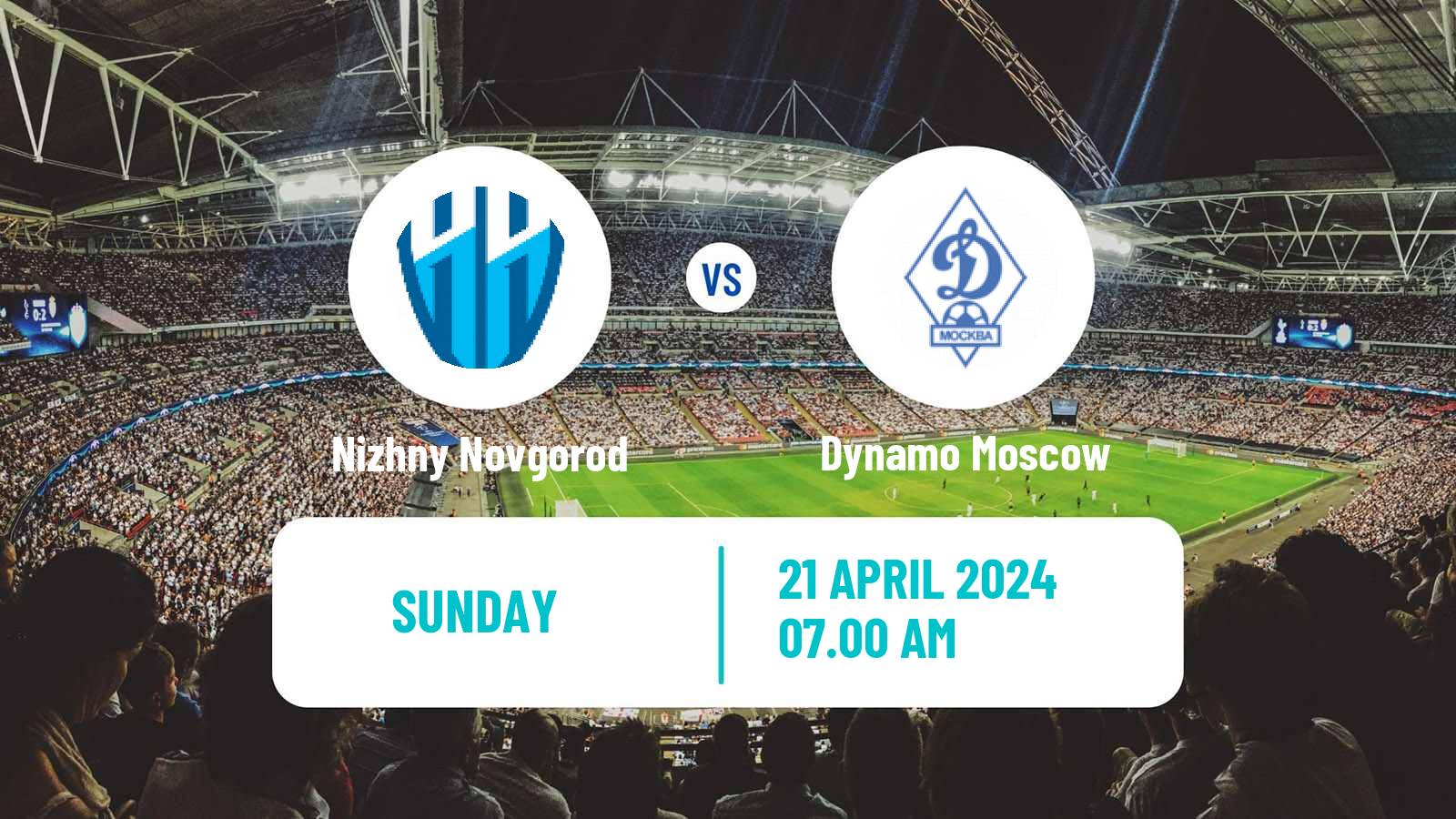 Soccer Russian Premier League Pari NN - Dynamo Moscow