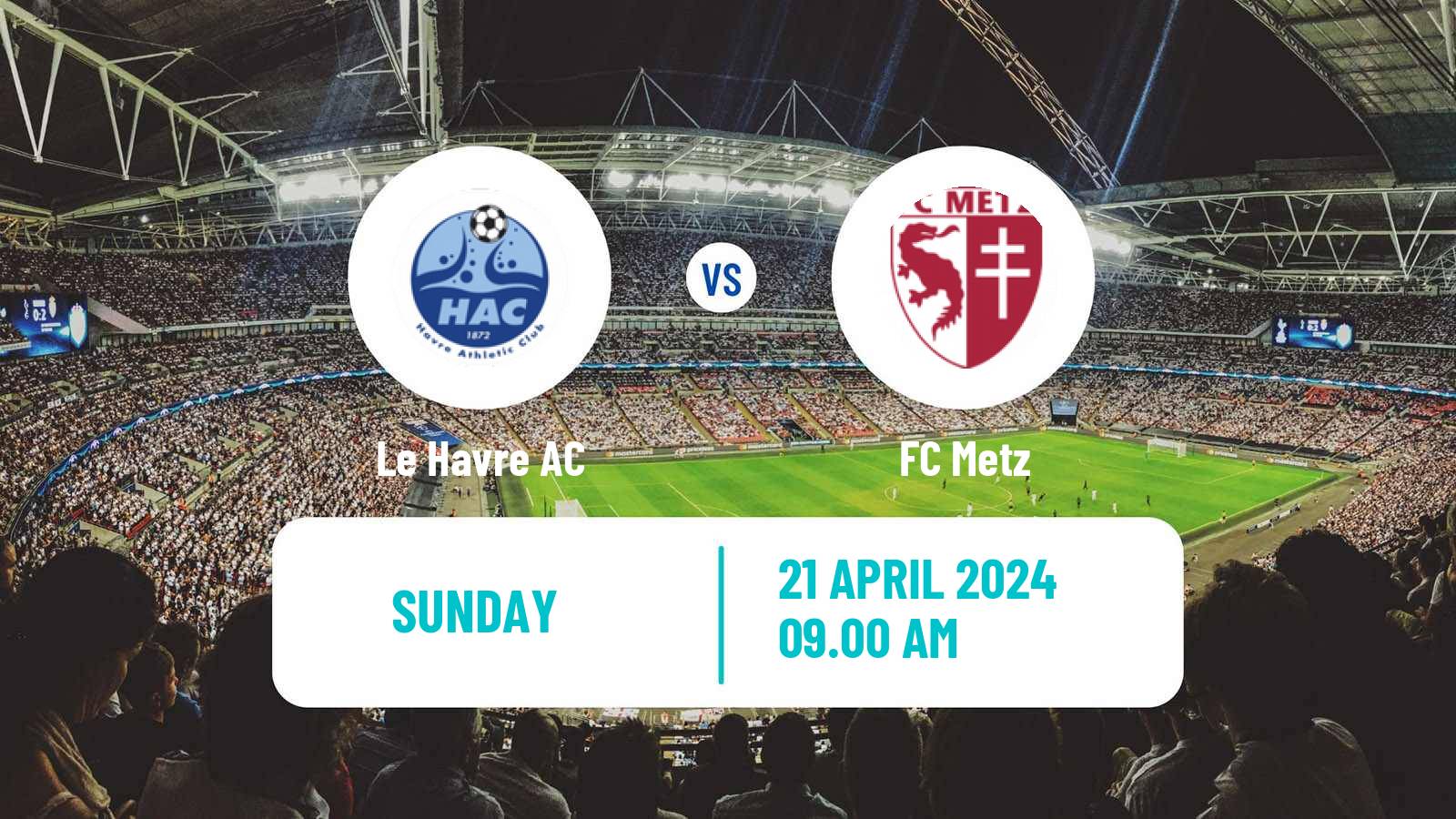 Soccer French Ligue 1 Le Havre - Metz