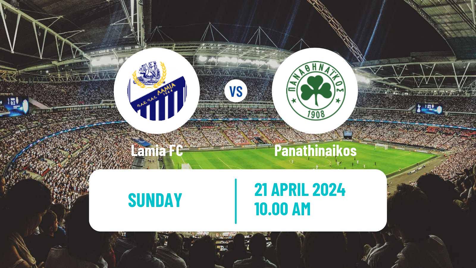 Soccer Greek Super League Lamia - Panathinaikos