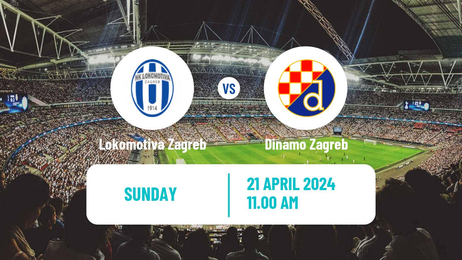 Soccer Croatian HNL Lokomotiva Zagreb - Dinamo Zagreb