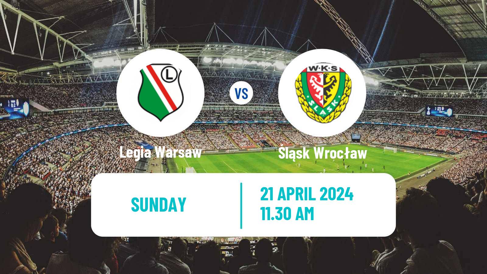 Soccer Polish Ekstraklasa Legia Warsaw - Śląsk Wrocław