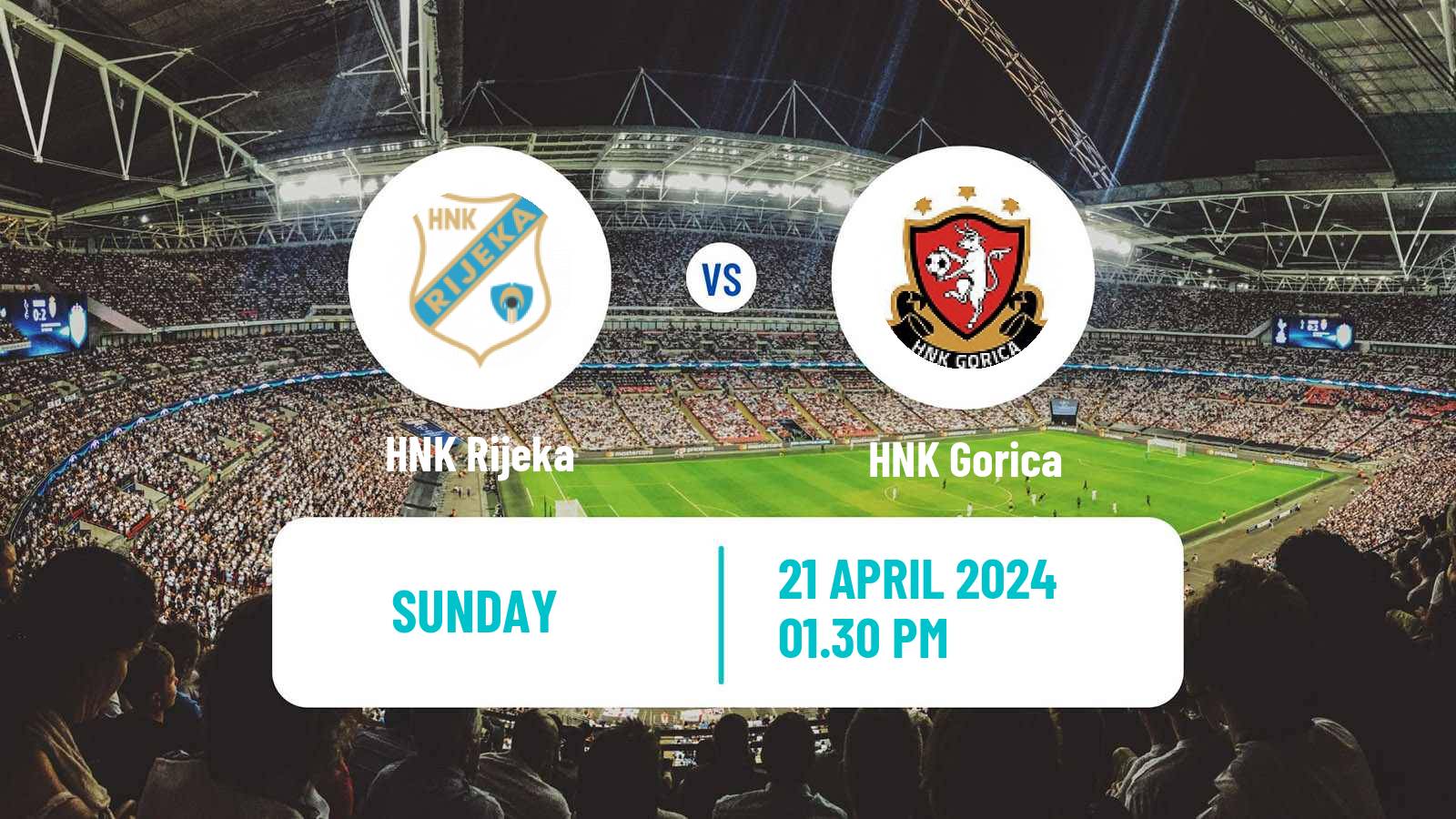 Soccer Croatian HNL Rijeka - Gorica