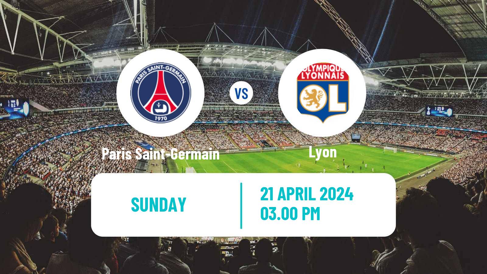 Soccer French Ligue 1 Paris Saint-Germain - Lyon