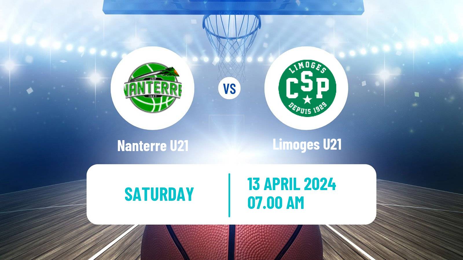 Basketball French Espoirs U21 Basketball Nanterre U21 - Limoges U21