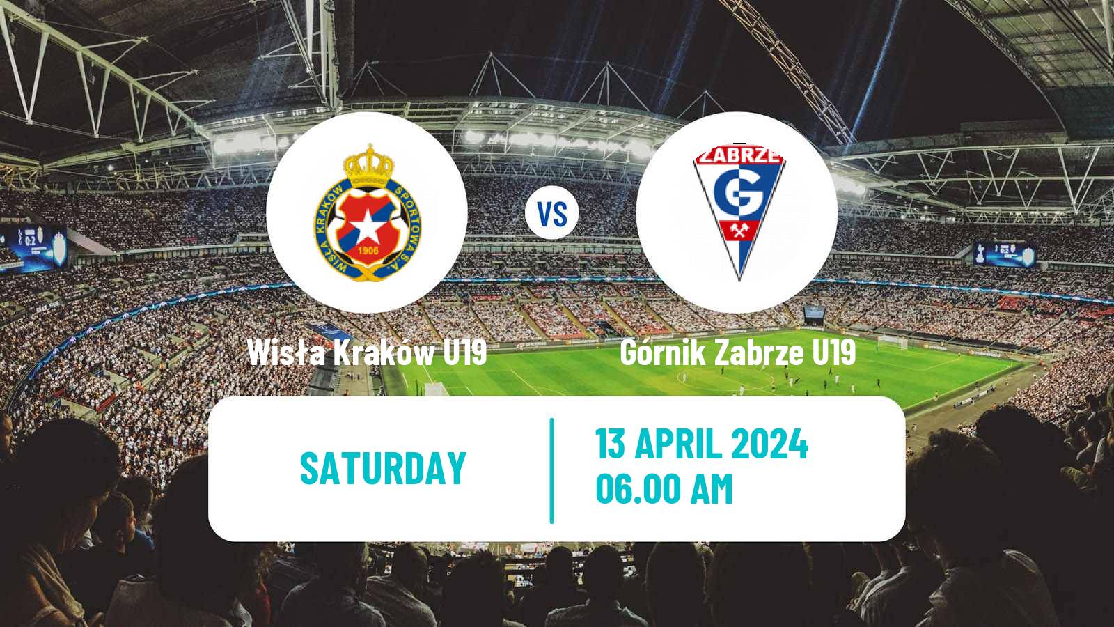 Soccer Polish Central Youth League Wisła Kraków U19 - Górnik Zabrze U19