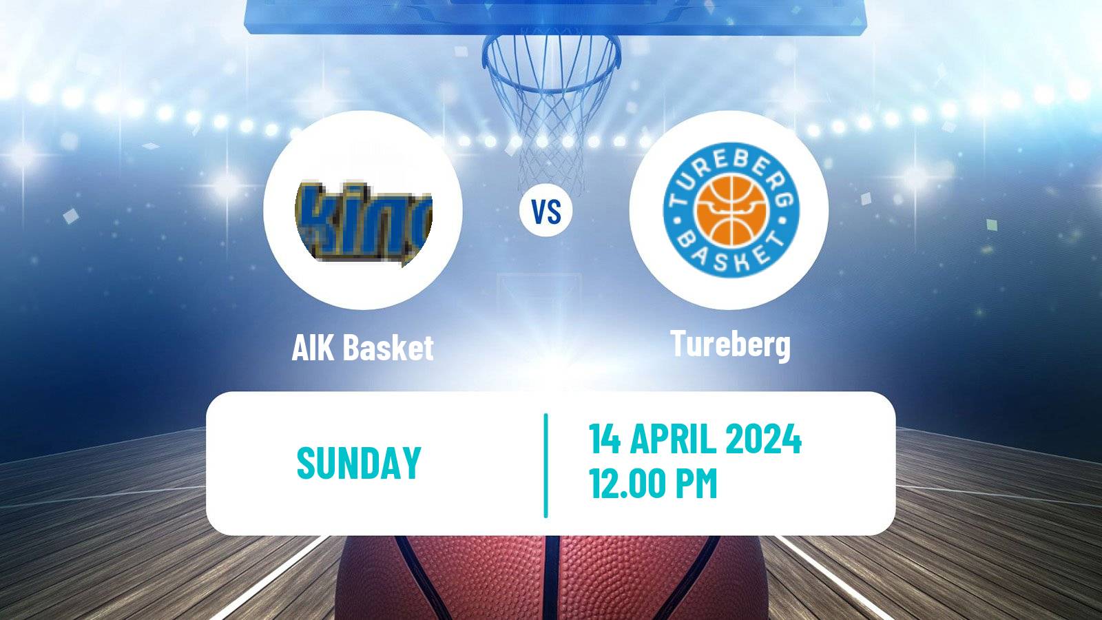 Basketball Swedish Superettan Basketball AIK Basket - Tureberg