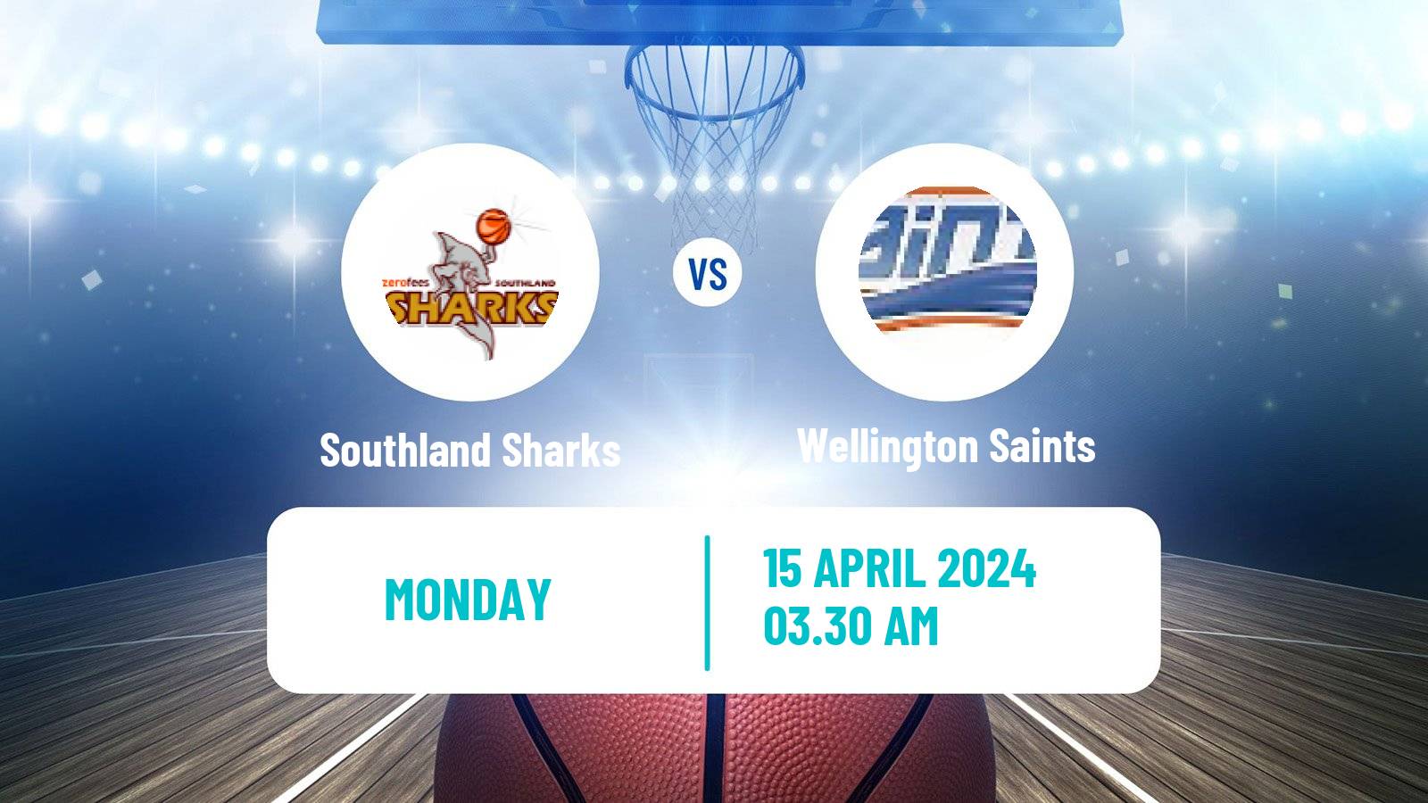 Basketball New Zealand NBL Southland Sharks - Wellington Saints