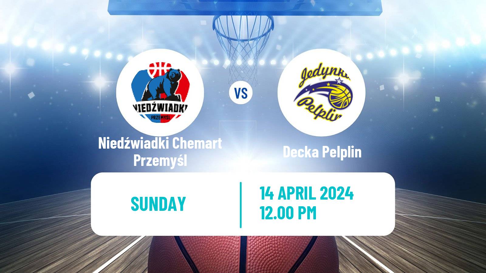 Basketball Polish 1 Liga Basketball Niedźwiadki Chemart Przemyśl - Decka Pelplin