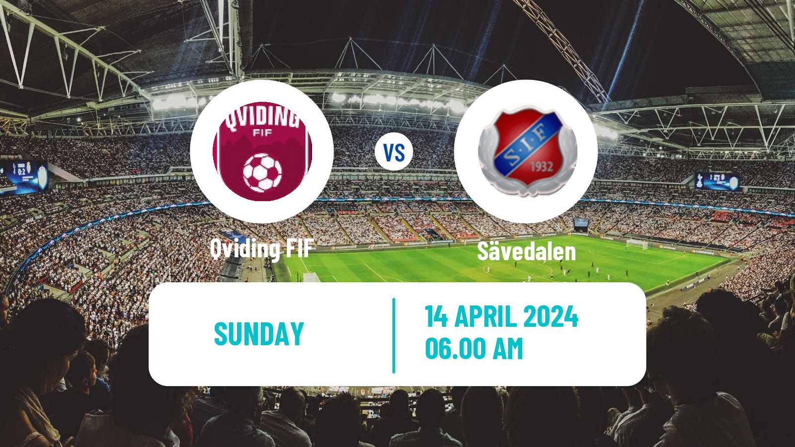 Soccer Swedish Division 2 - Västra Götaland Qviding - Sävedalen