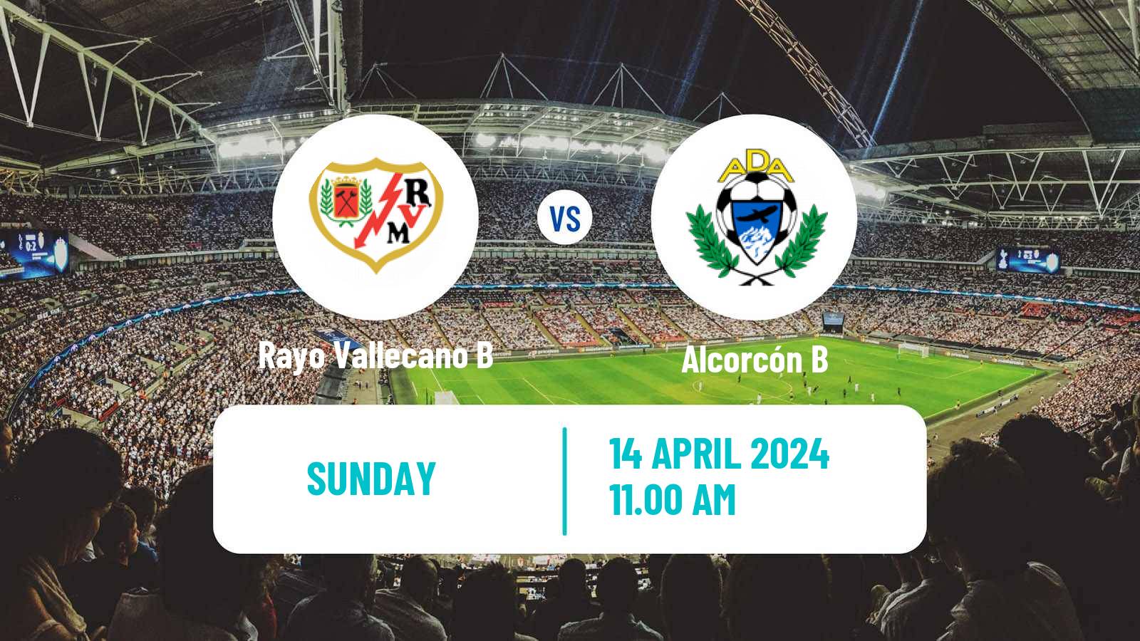 Soccer Spanish Tercera RFEF - Group 7 Rayo Vallecano B - Alcorcón B