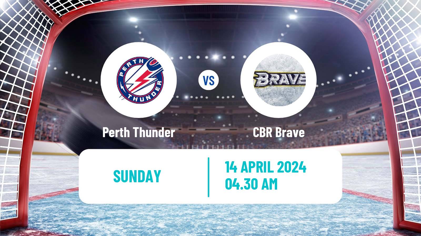 Hockey Australian Ice Hockey League Perth Thunder - CBR Brave