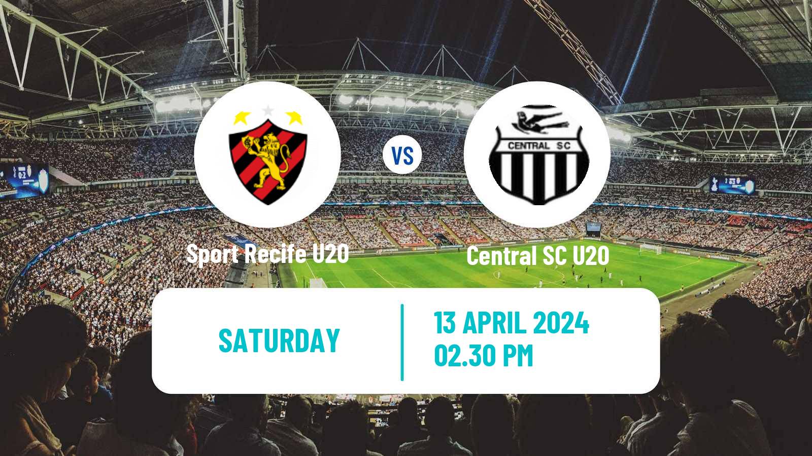 Soccer Brazilian Pernambucano U20 Sport Recife U20 - Central SC U20