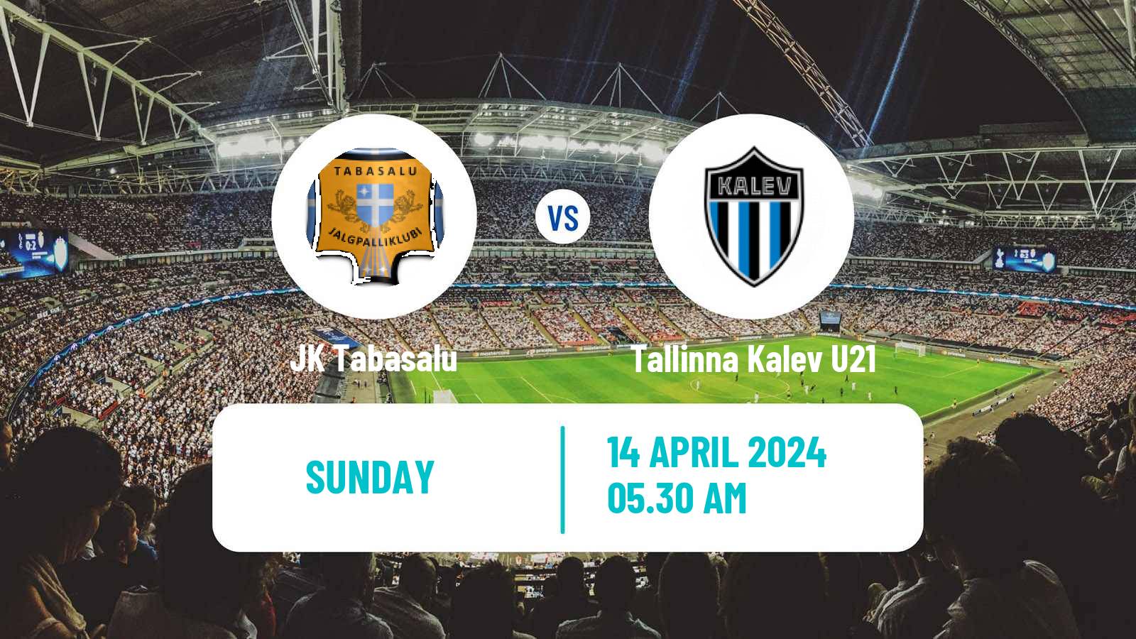 Soccer Estonian Esiliiga Tabasalu - Tallinna Kalev U21