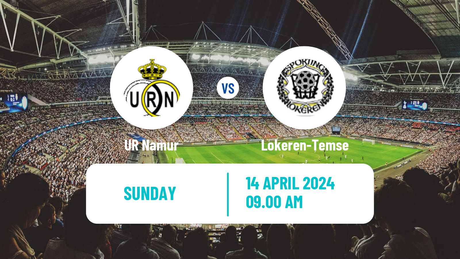 Soccer Belgian National Division 1 Namur - Lokeren-Temse