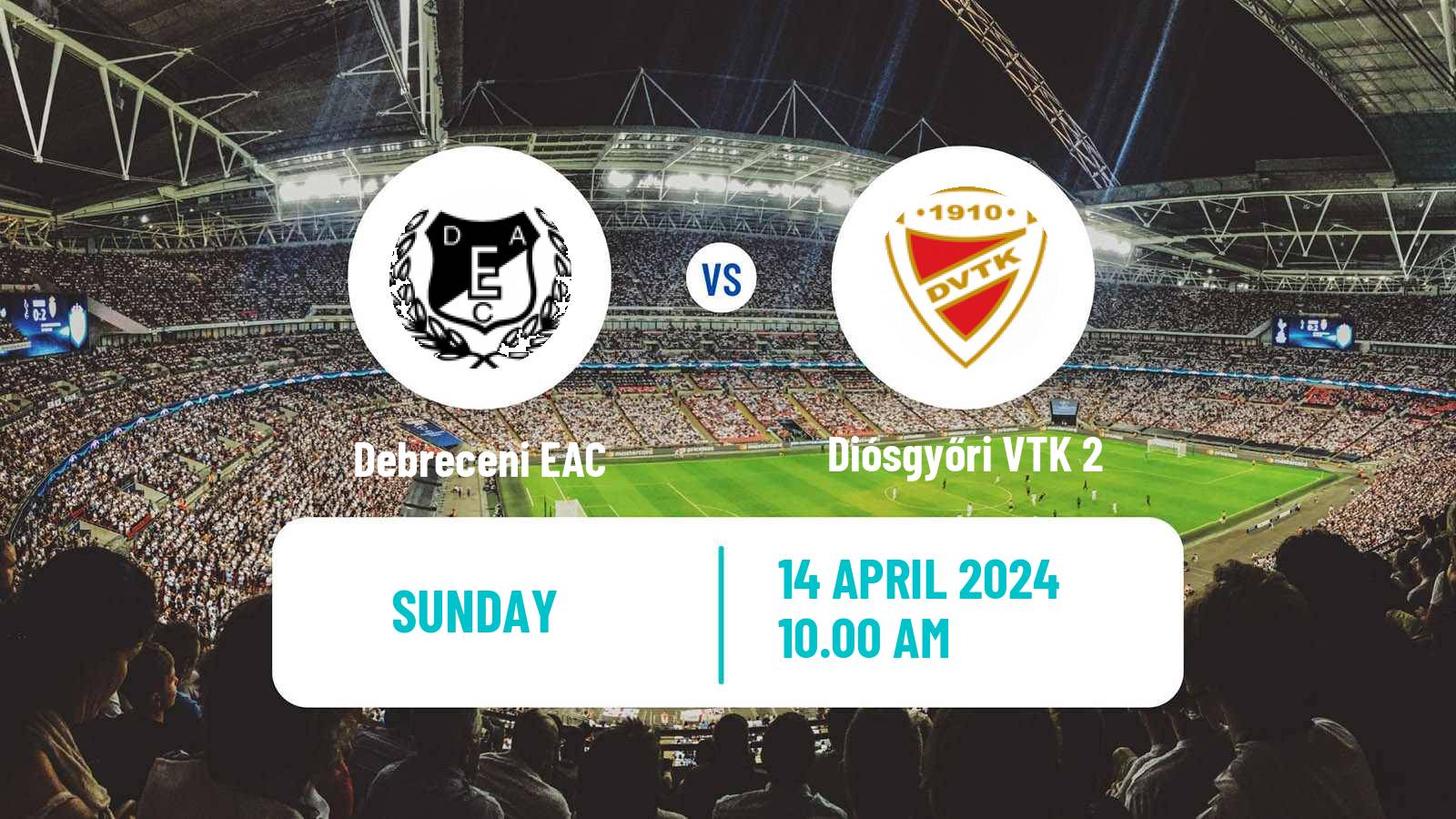 Soccer Hungarian NB III Northeast Debreceni EAC - Diósgyőri VTK 2