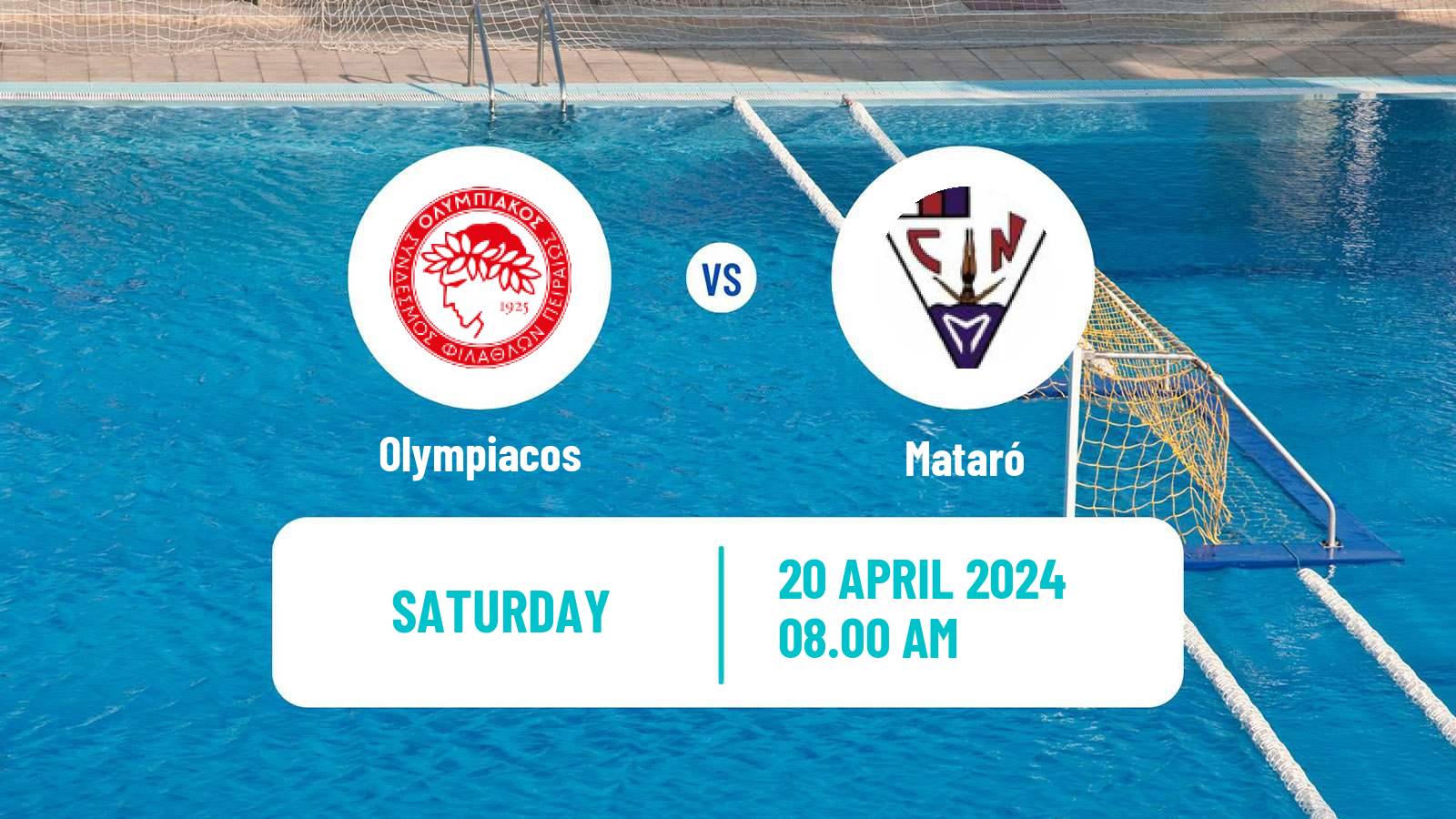 Water polo Champions League Water Polo Women Olympiacos - Mataró